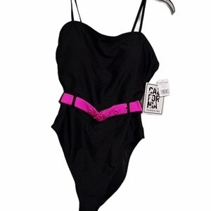 California sunshine one PC swim. NWT,  med. Black